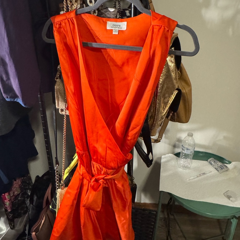 Ingrid & Isabel Bright Orange Dress